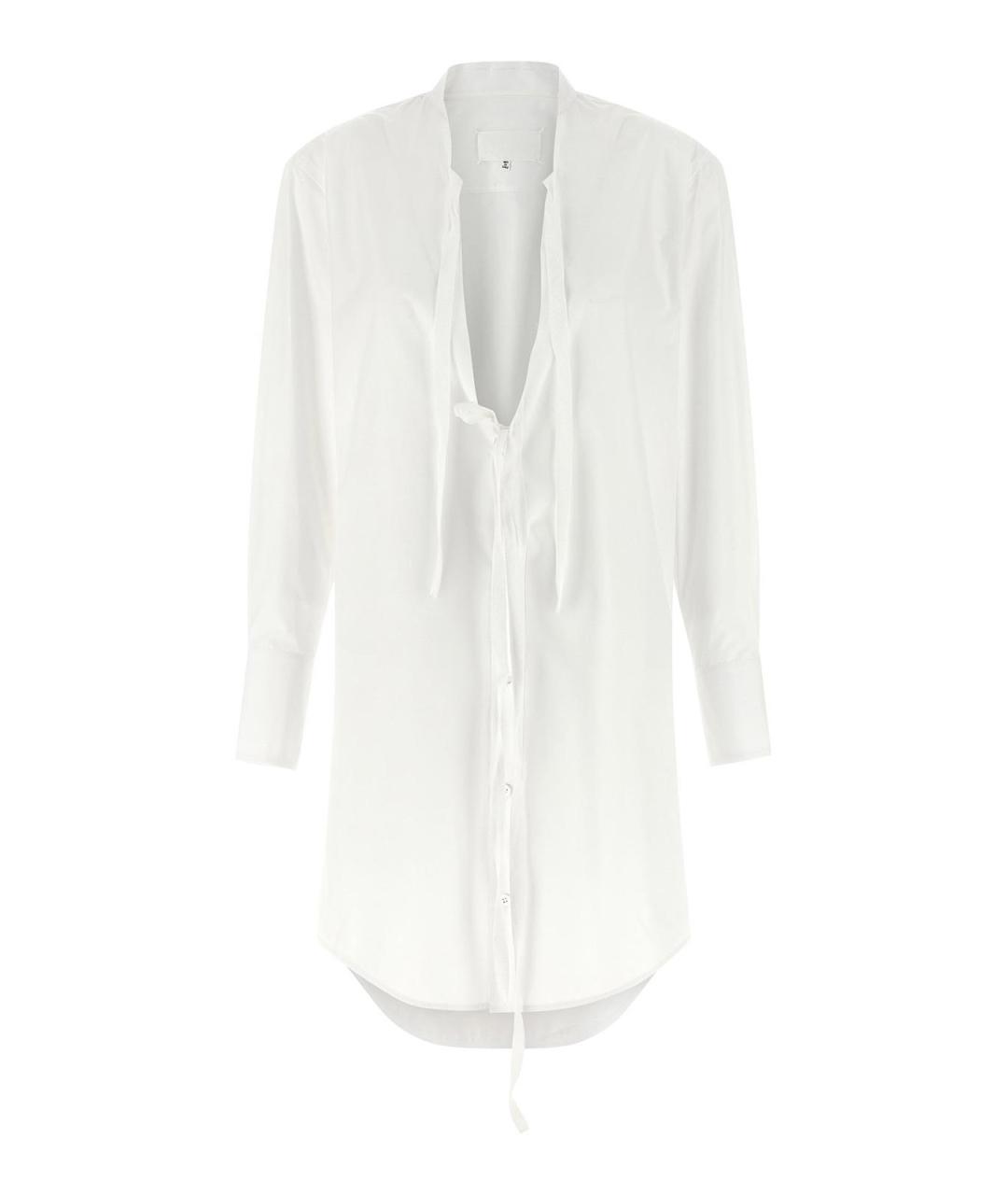 MAISON MARGIELA Белое хлопковое повседневное платье, фото 1
