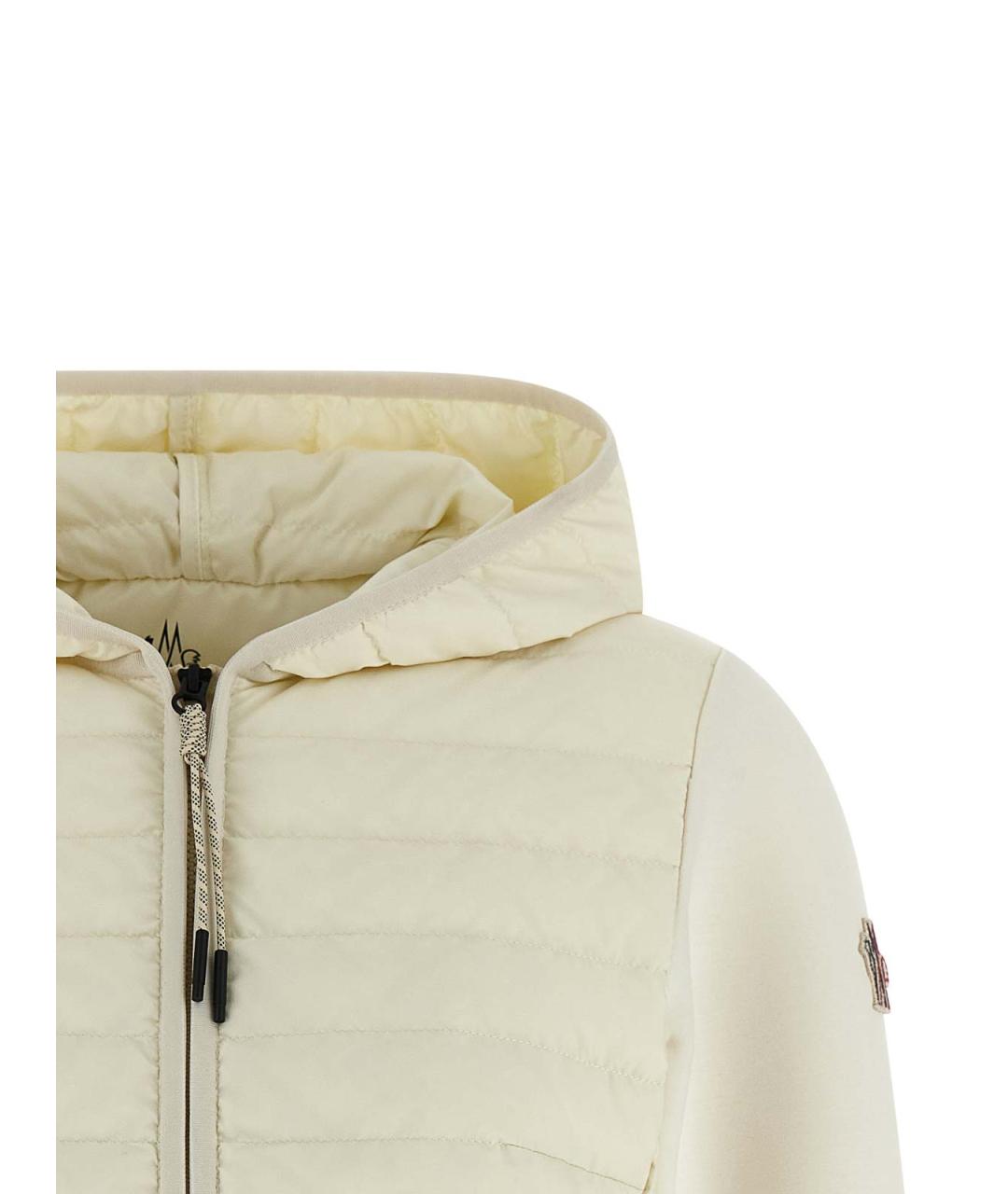 MONCLER Белая полиэстеровая куртка, фото 3