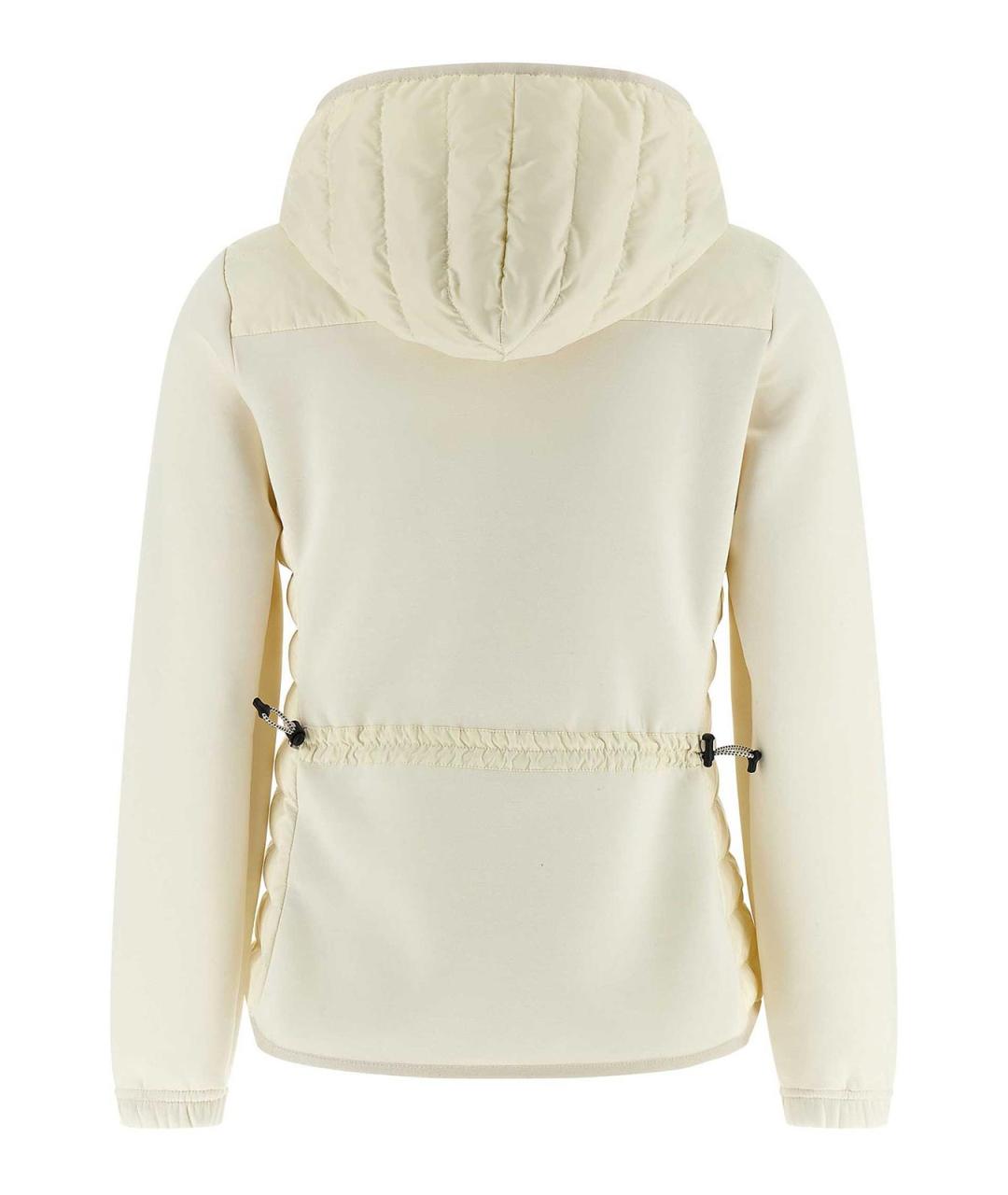 MONCLER Белая полиэстеровая куртка, фото 2