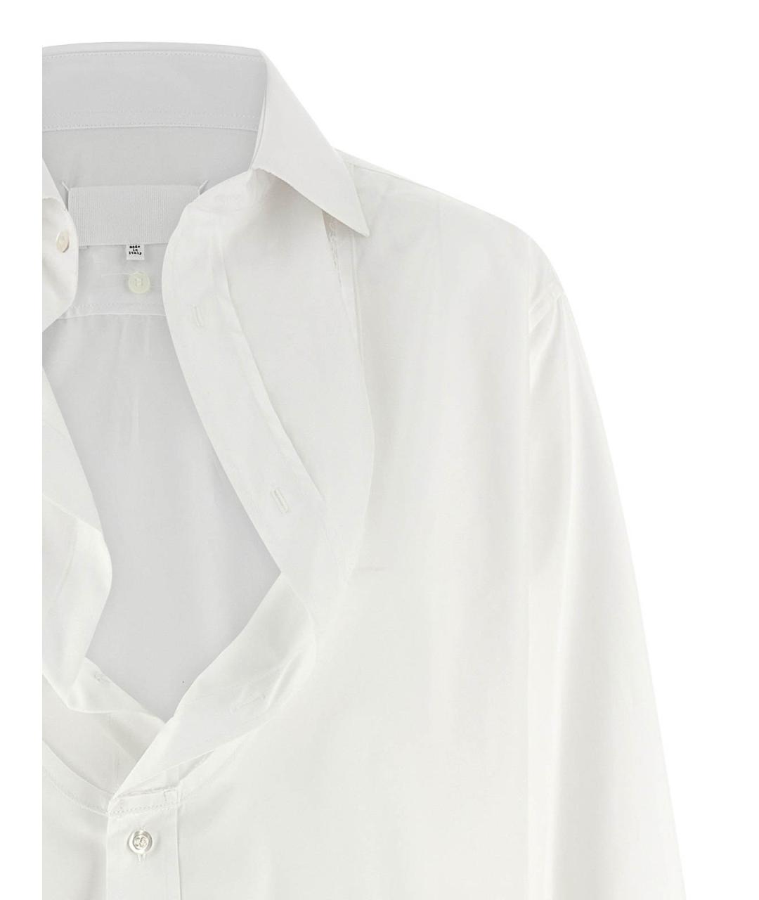 MAISON MARGIELA Белая хлопковая рубашка, фото 4