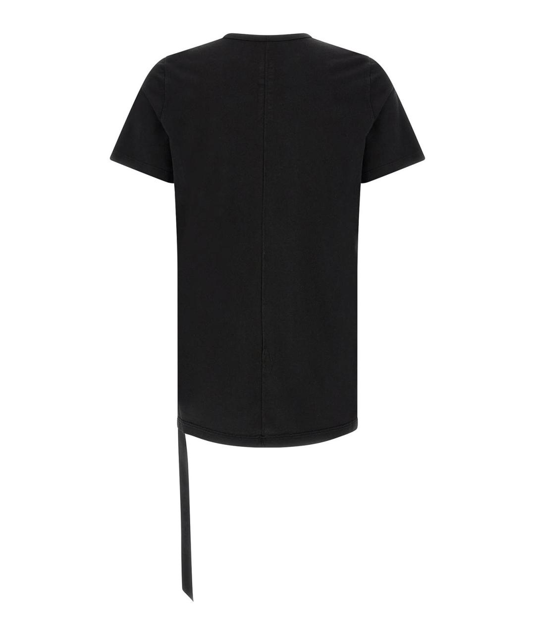 RICK OWENS DRKSHDW Черная хлопковая футболка, фото 2