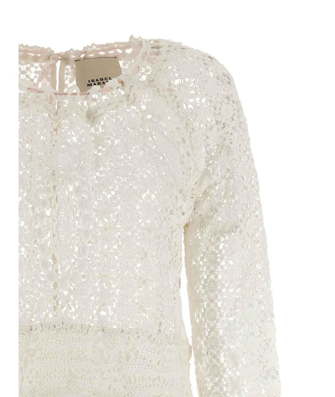 ISABEL MARANT Белое хлопковое повседневное платье, фото 3