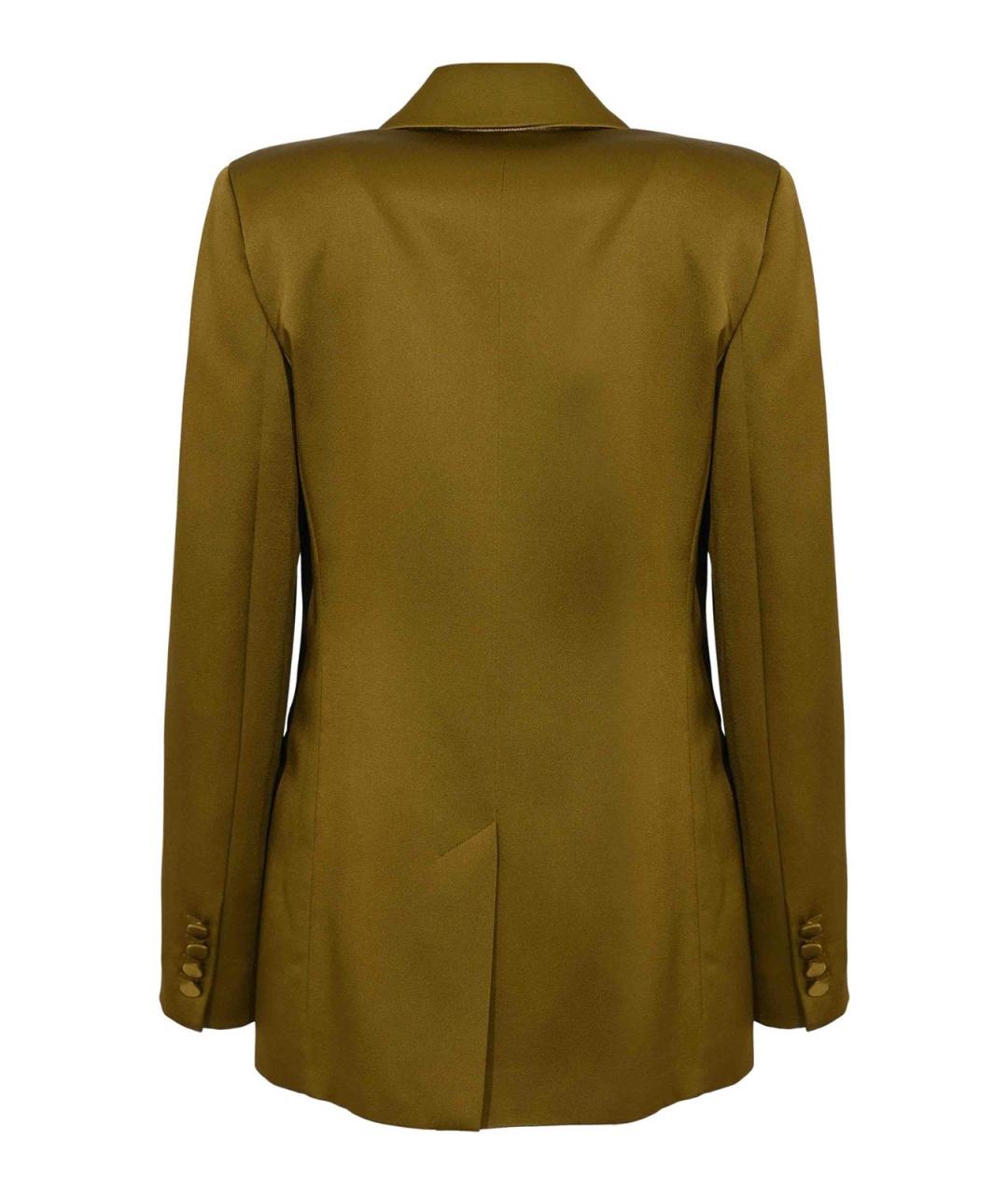MAX MARA STUDIO Зеленый вискозный жакет/пиджак, фото 2