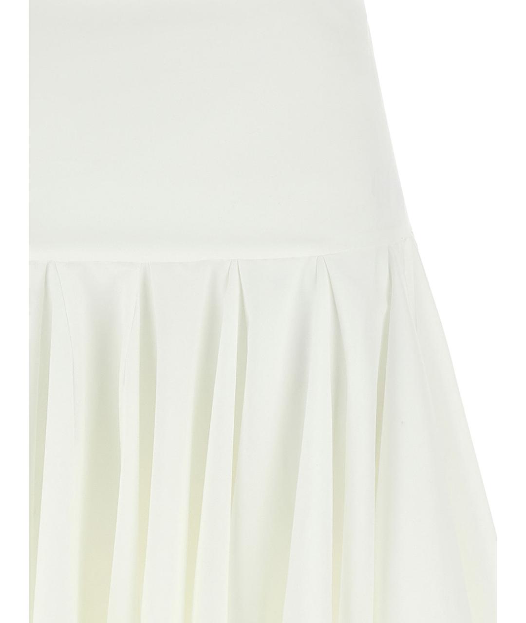 JACQUEMUS Белая хлопковая юбка мини, фото 3