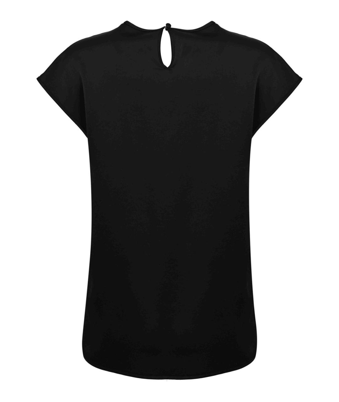 WEEKEND MAX MARA Черная полиэстеровая майка, фото 2
