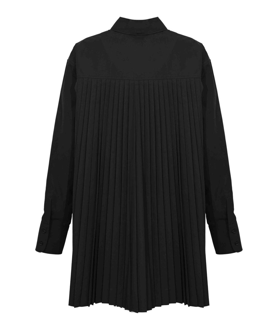 SPORTMAX Черная хлопковая рубашка, фото 2