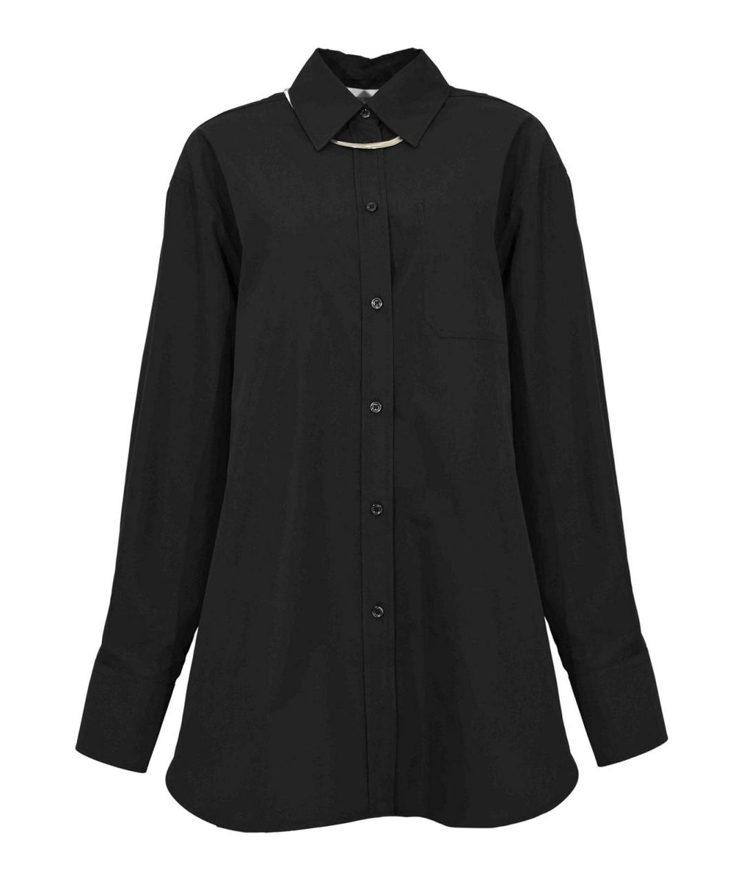 SPORTMAX Черная хлопковая рубашка, фото 1