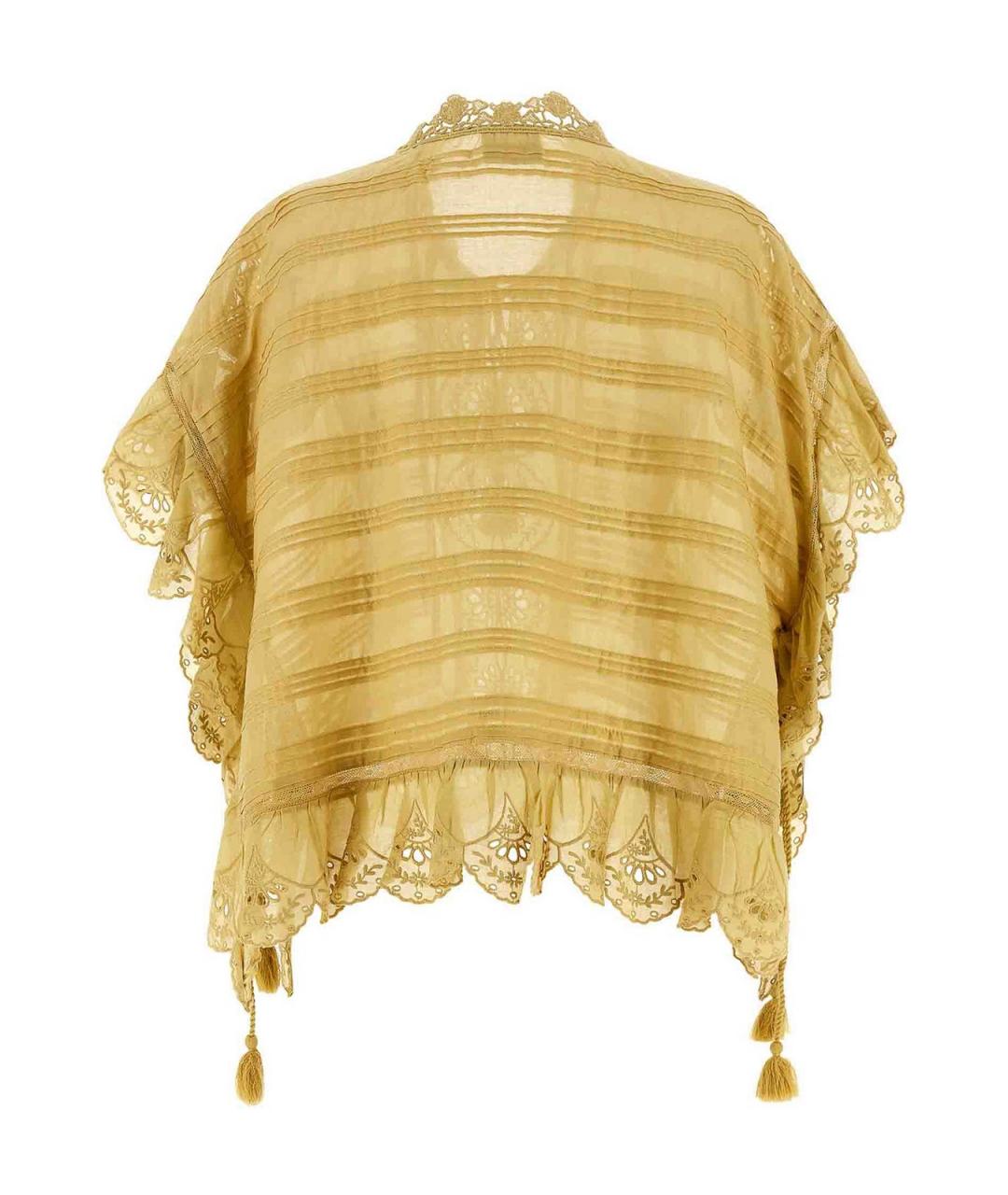 ISABEL MARANT Желтая хлопковая майка, фото 2