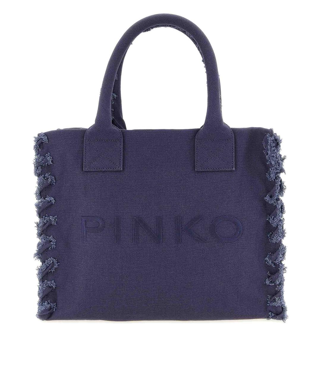 PINKO Фиолетовая тканевая сумка тоут, фото 1