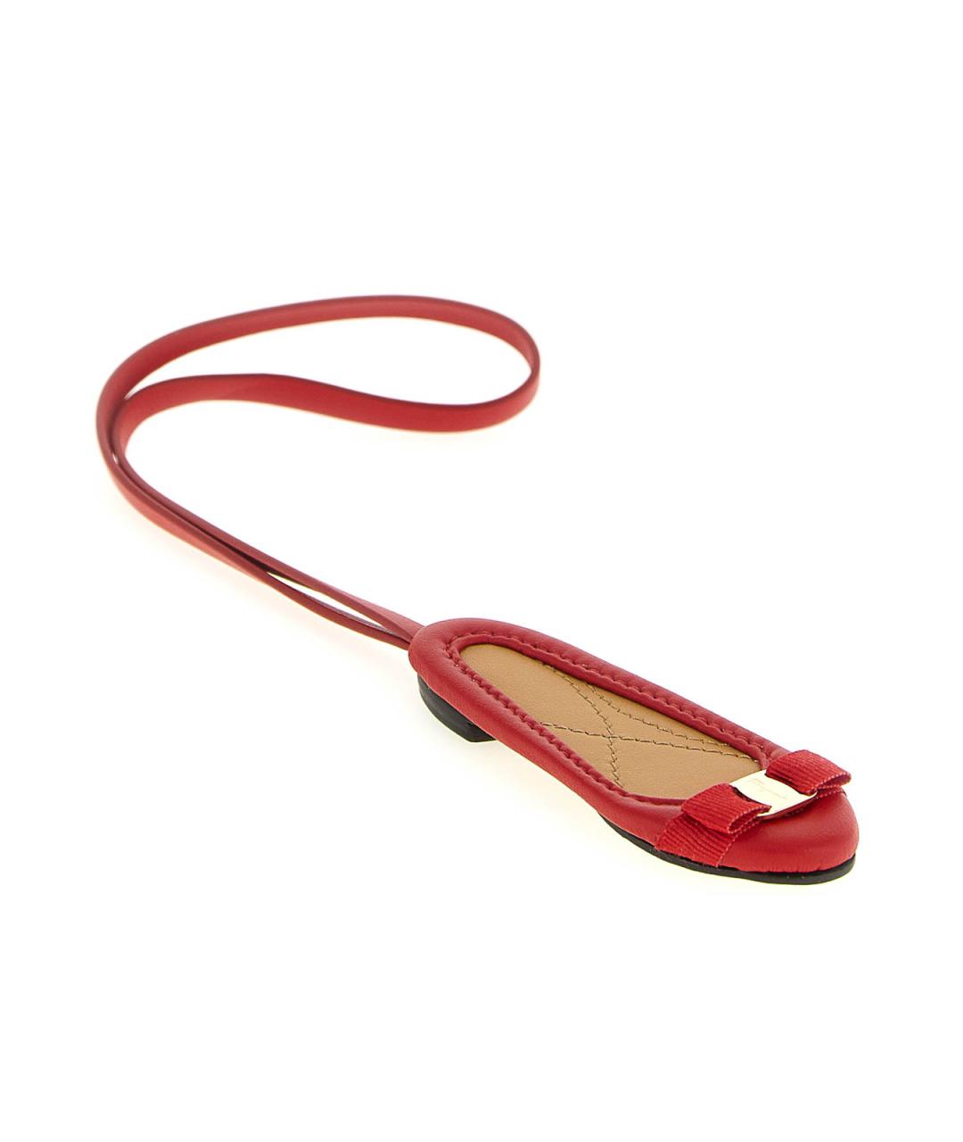 FERRAGAMO Красный брелок, фото 3