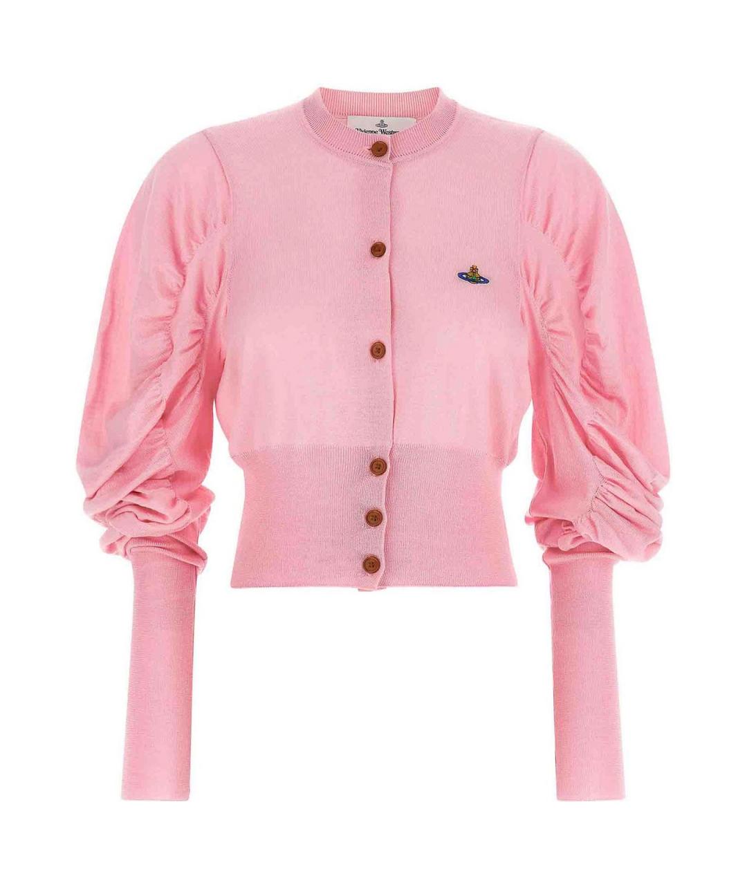 VIVIENNE WESTWOOD Розовый шерстяной кардиган, фото 1