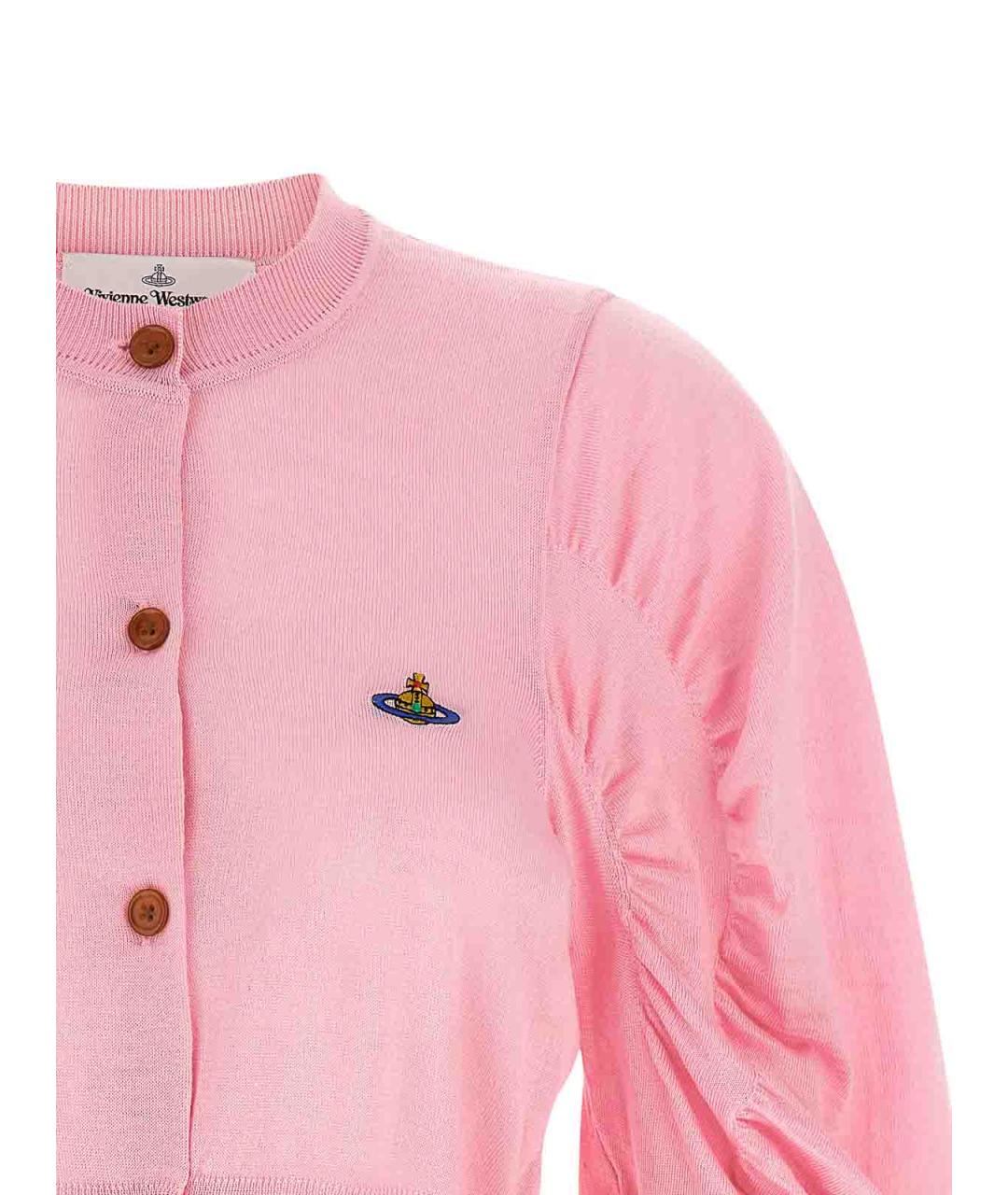 VIVIENNE WESTWOOD Розовый шерстяной кардиган, фото 3