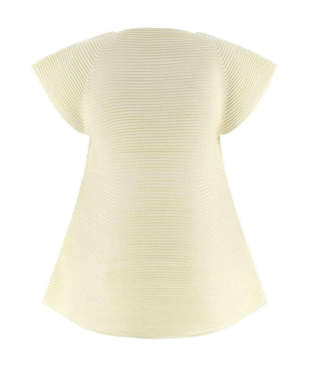 ISSEY MIYAKE Бежевое полиэстеровое повседневное платье, фото 2