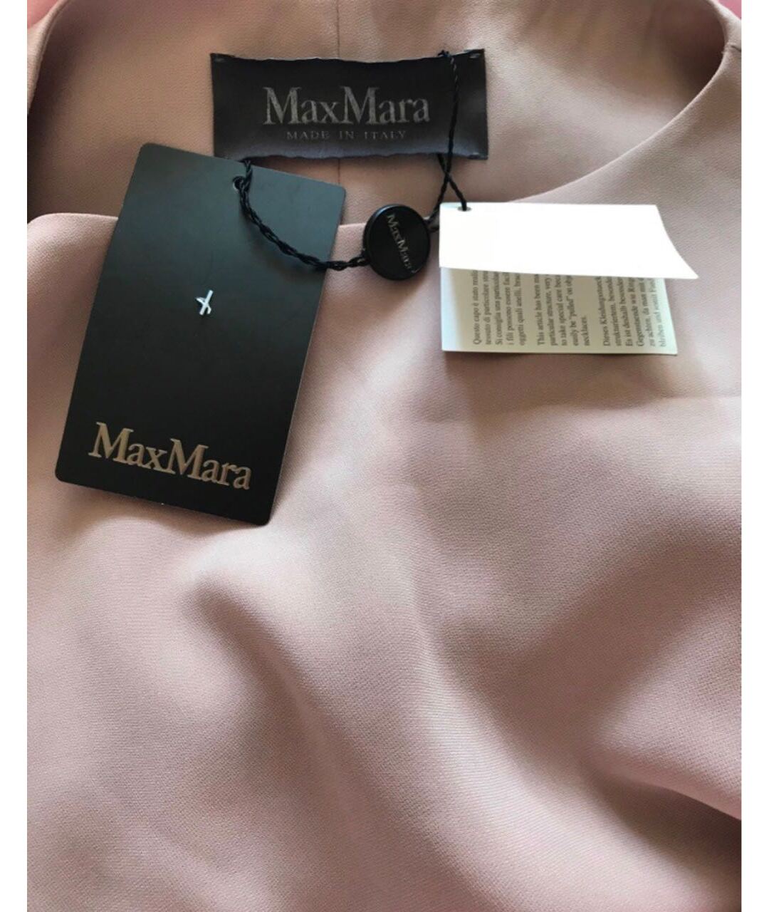 MAX MARA Розовое вискозное повседневное платье, фото 3