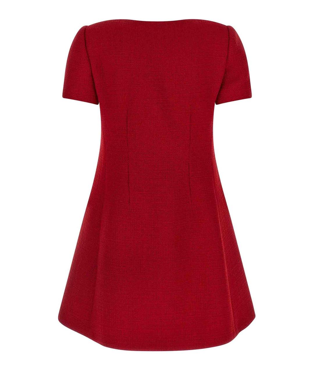 VALENTINO Красное шерстяное вечернее платье, фото 2