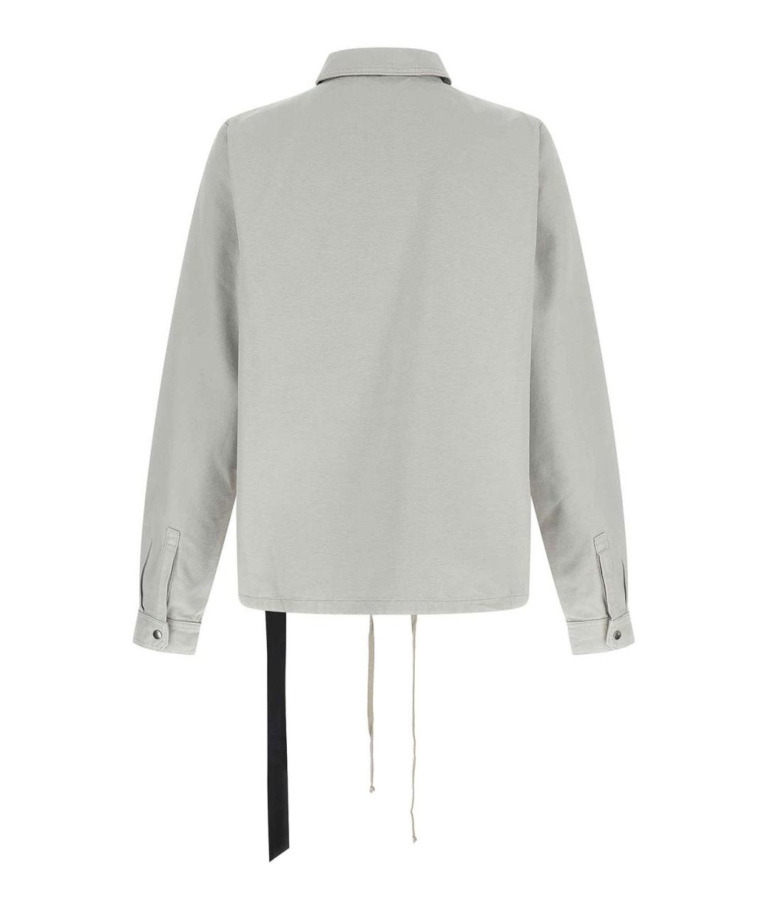 RICK OWENS DRKSHDW Бежевая хлопковая кэжуал рубашка, фото 2