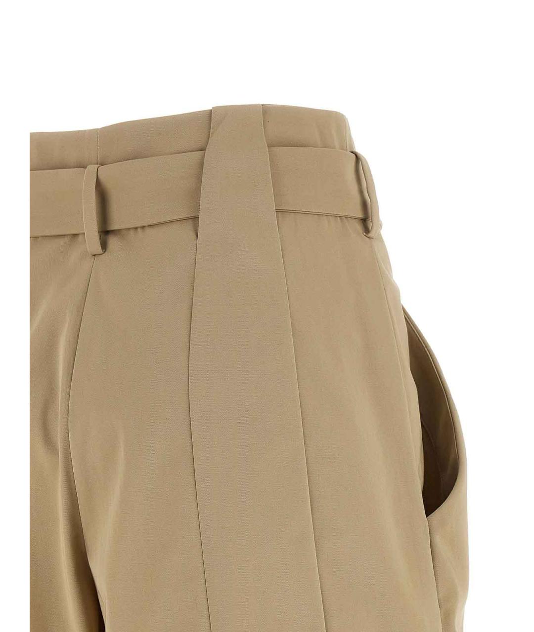 BALMAIN Бежевые хлопковые шорты, фото 4