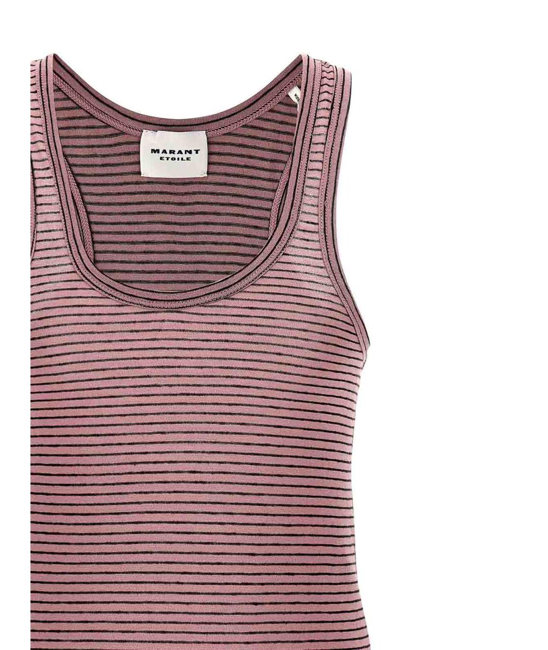 ISABEL MARANT Розовая хлопковая майка, фото 3