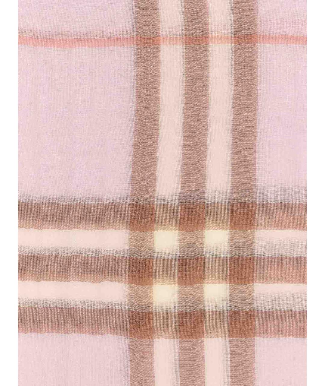 BURBERRY Бежевый шерстяной шарф, фото 3