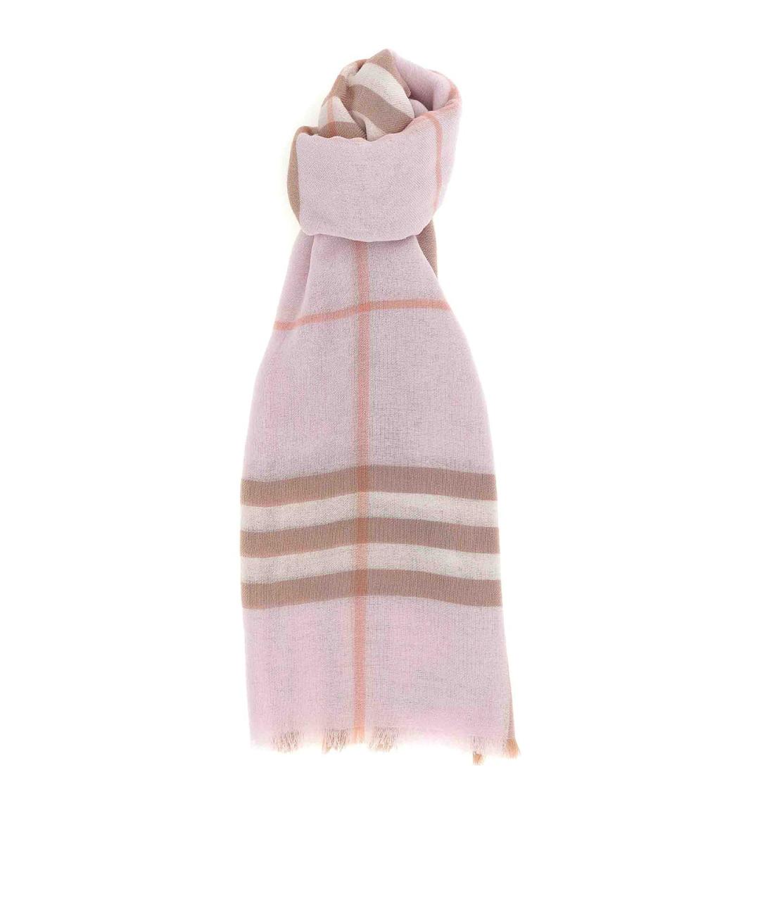 BURBERRY Бежевый шерстяной шарф, фото 1