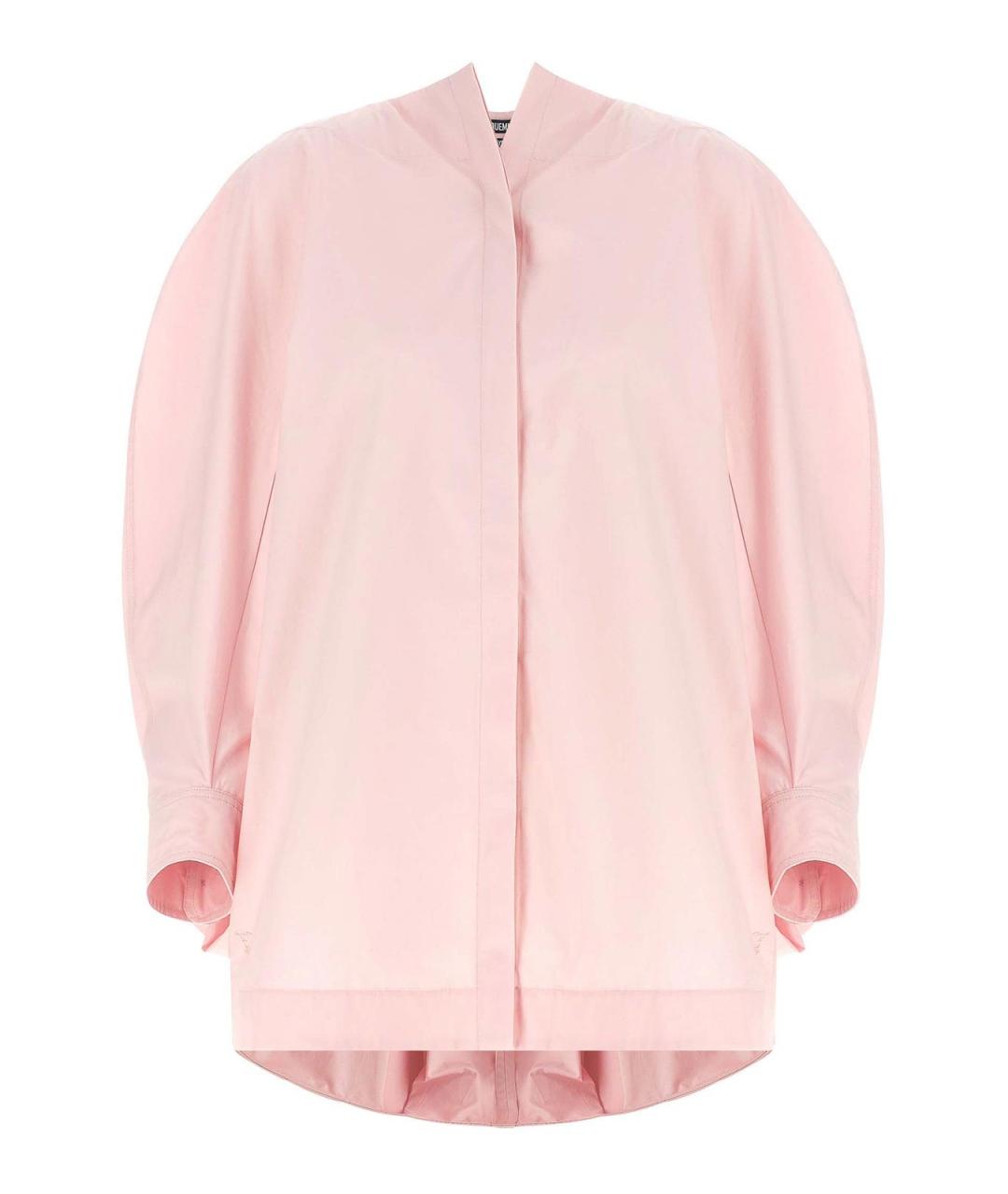 JACQUEMUS Розовая хлопковая рубашка, фото 1