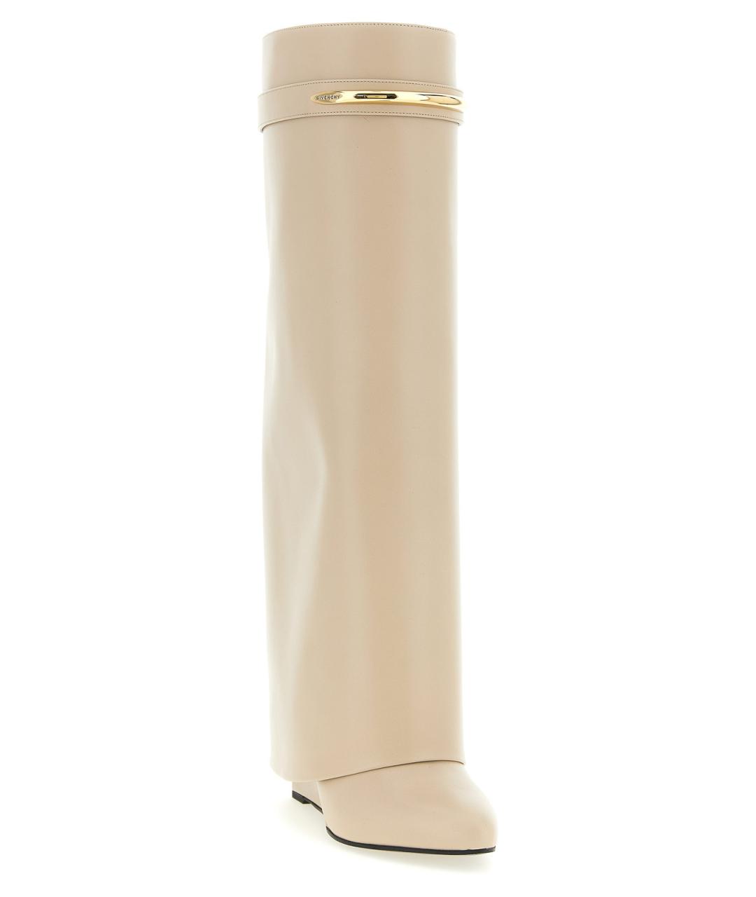 GIVENCHY Бежевые кожаные сапоги, фото 2