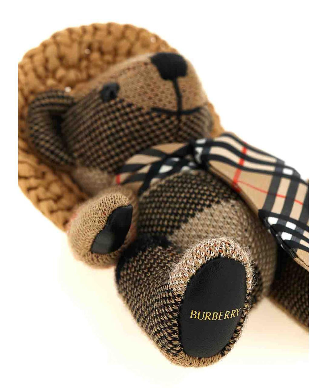 BURBERRY Бежевый брелок, фото 3