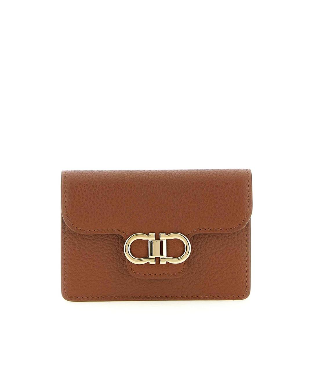 FERRAGAMO Коричневая ключница, фото 1