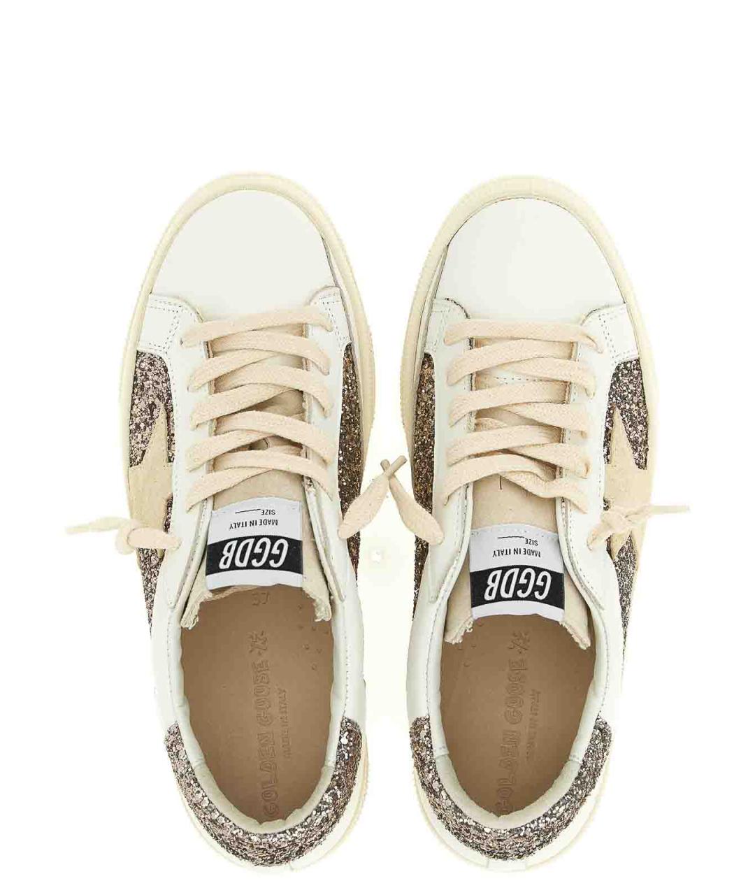 GOLDEN GOOSE Белые кожаные кеды, фото 4
