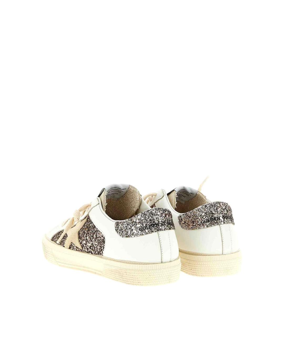 GOLDEN GOOSE Белые кожаные кеды, фото 3