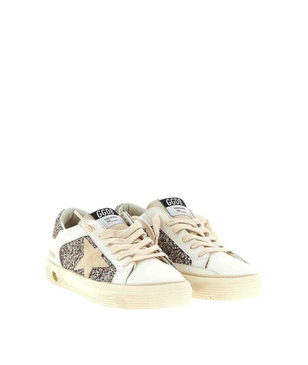 GOLDEN GOOSE Белые кожаные кеды, фото 2