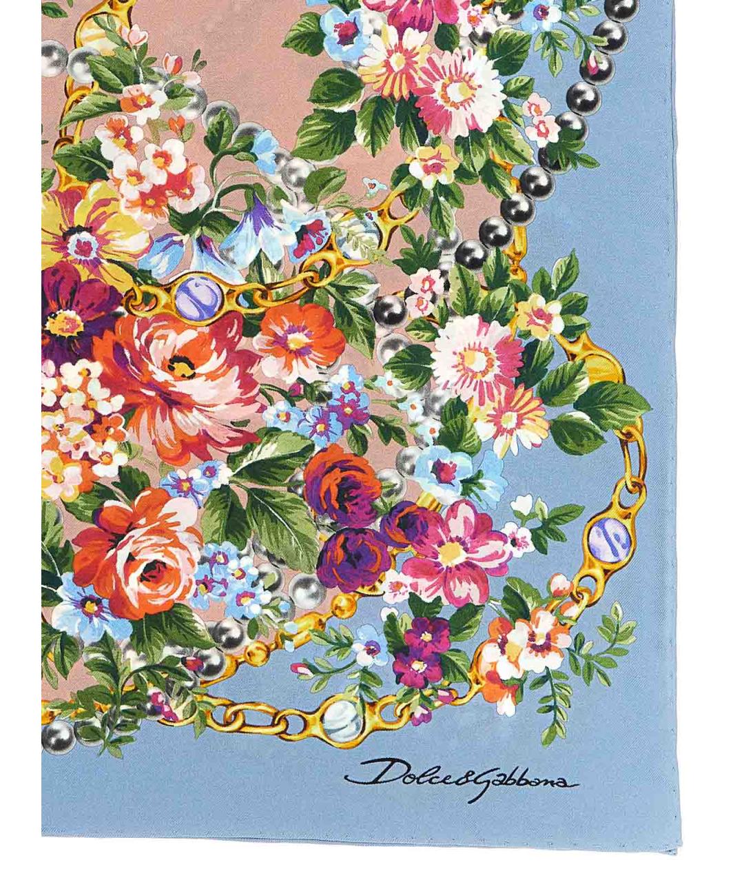 DOLCE&GABBANA Мульти шелковый платок, фото 2