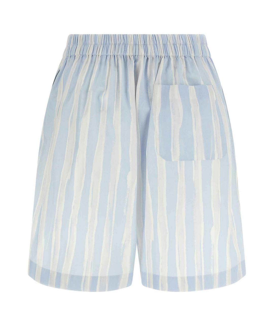 JACQUEMUS Голубые хлопковые шорты, фото 2