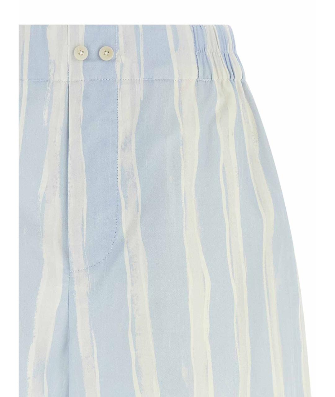 JACQUEMUS Голубые хлопковые шорты, фото 3