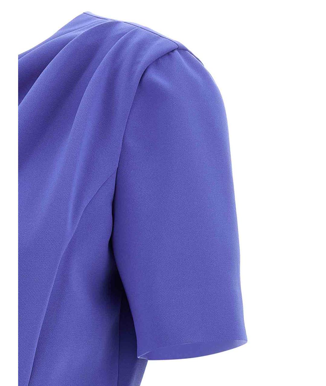 CAROLINA HERRERA Синее полиэстеровое повседневное платье, фото 4