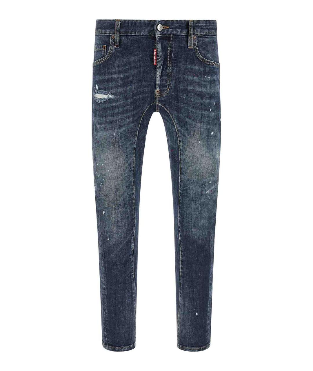 DSQUARED2 Синие хлопковые джинсы, фото 1