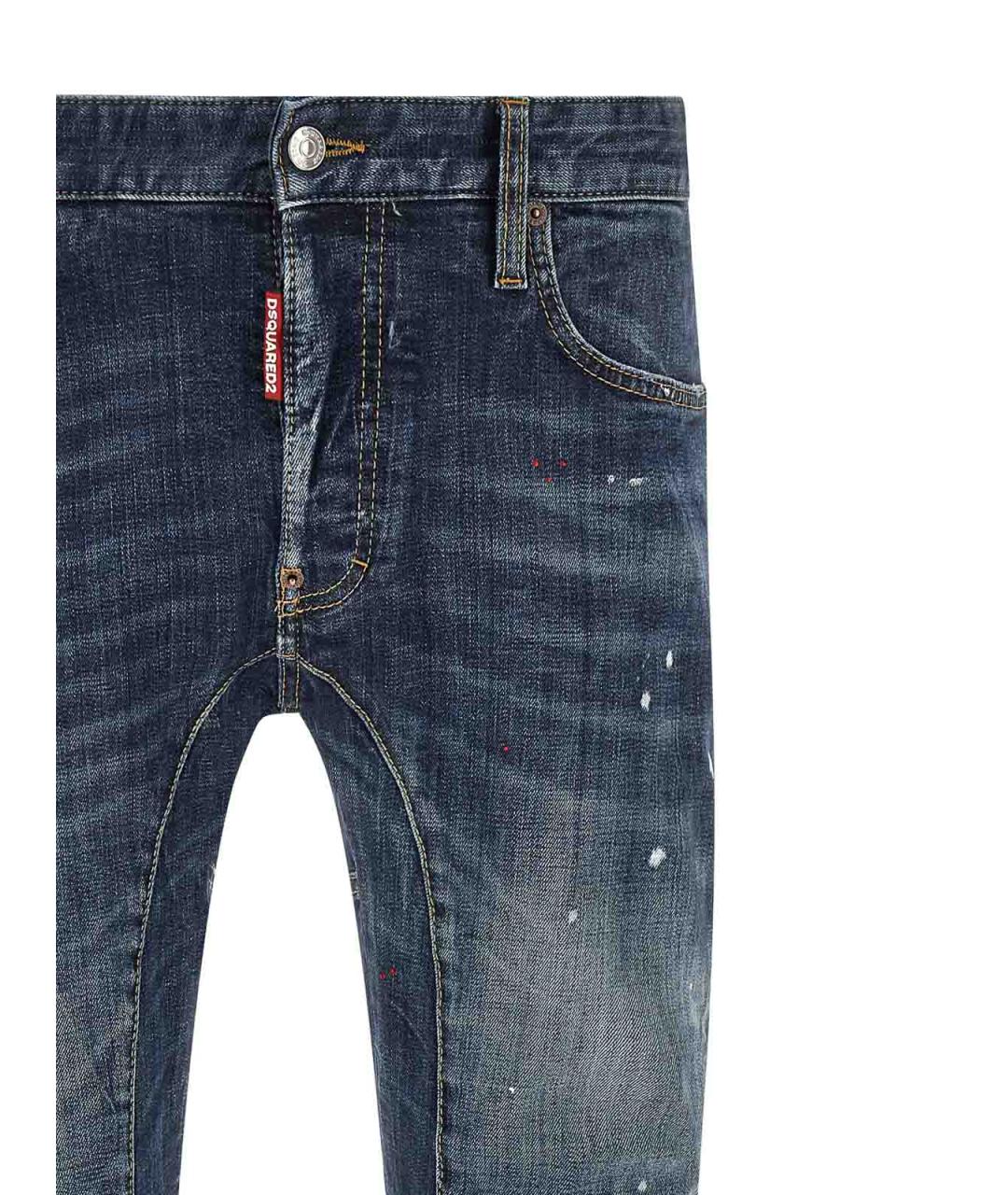 DSQUARED2 Синие хлопковые джинсы, фото 3