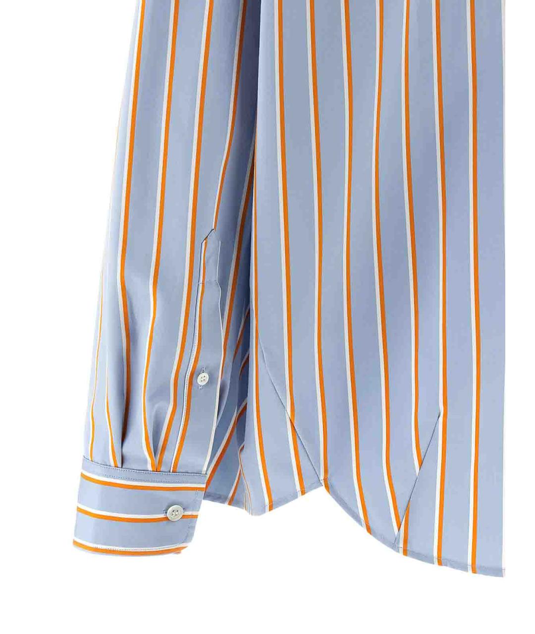 DRIES VAN NOTEN Голубая хлопковая рубашка, фото 4