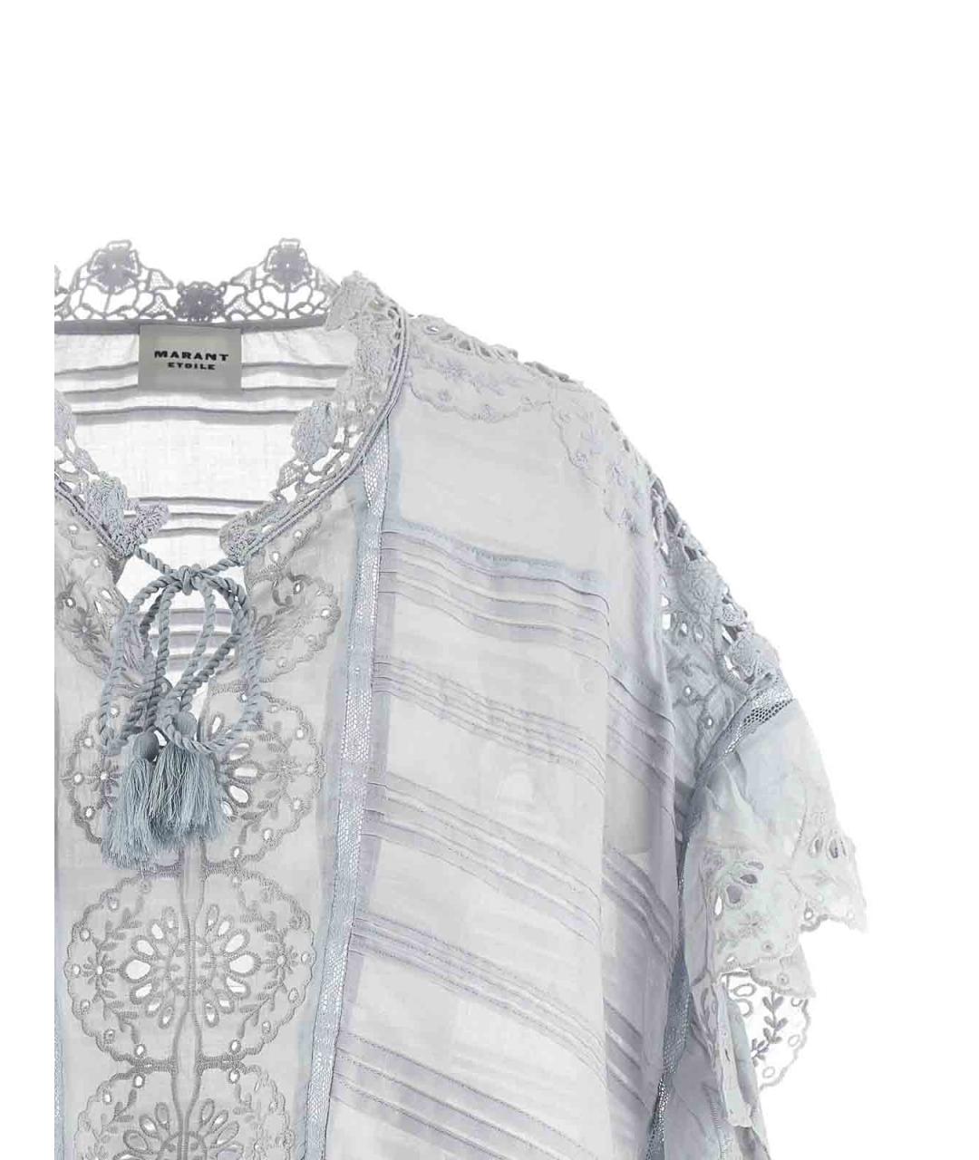 ISABEL MARANT Голубая хлопковая майка, фото 3