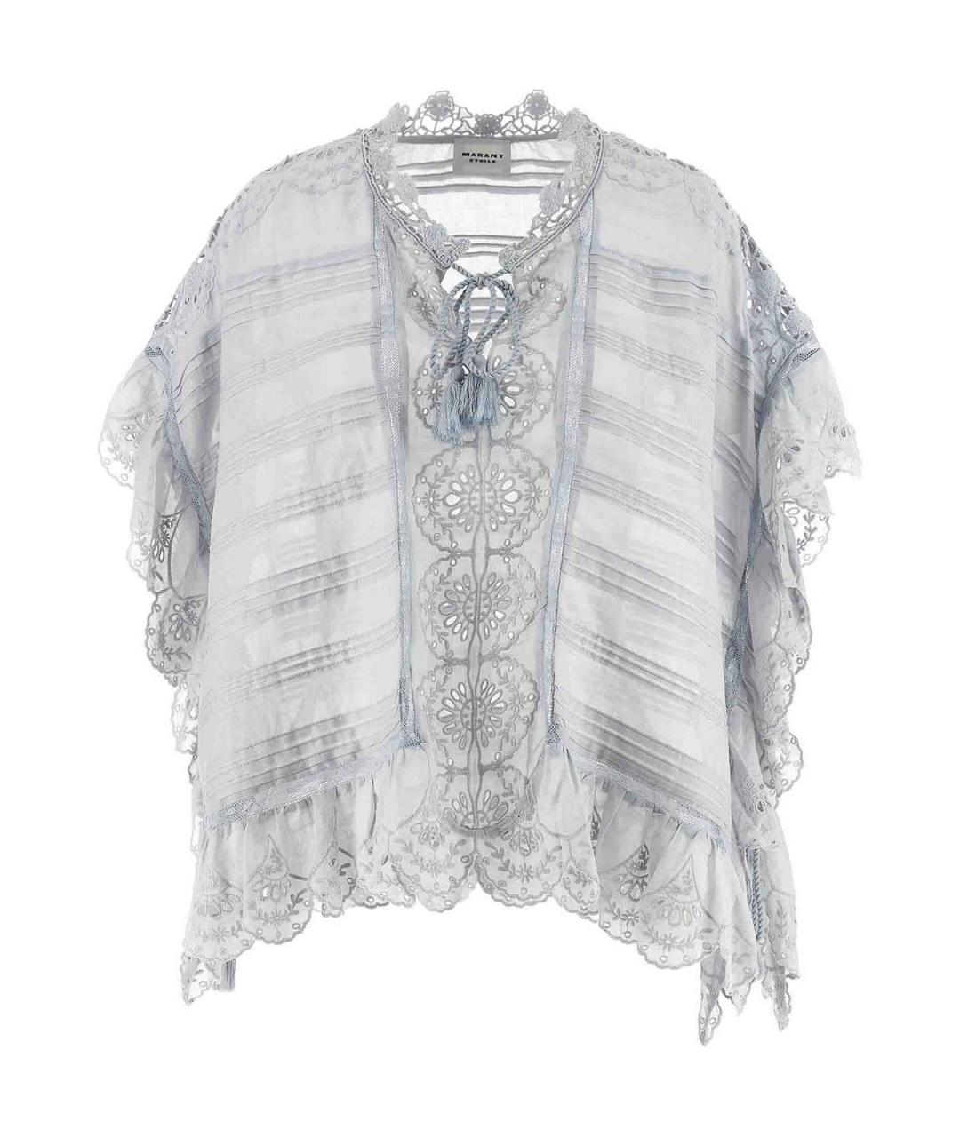 ISABEL MARANT Голубая хлопковая майка, фото 1