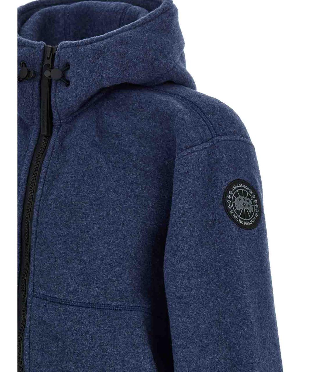 CANADA GOOSE Синяя шерстяная куртка, фото 4