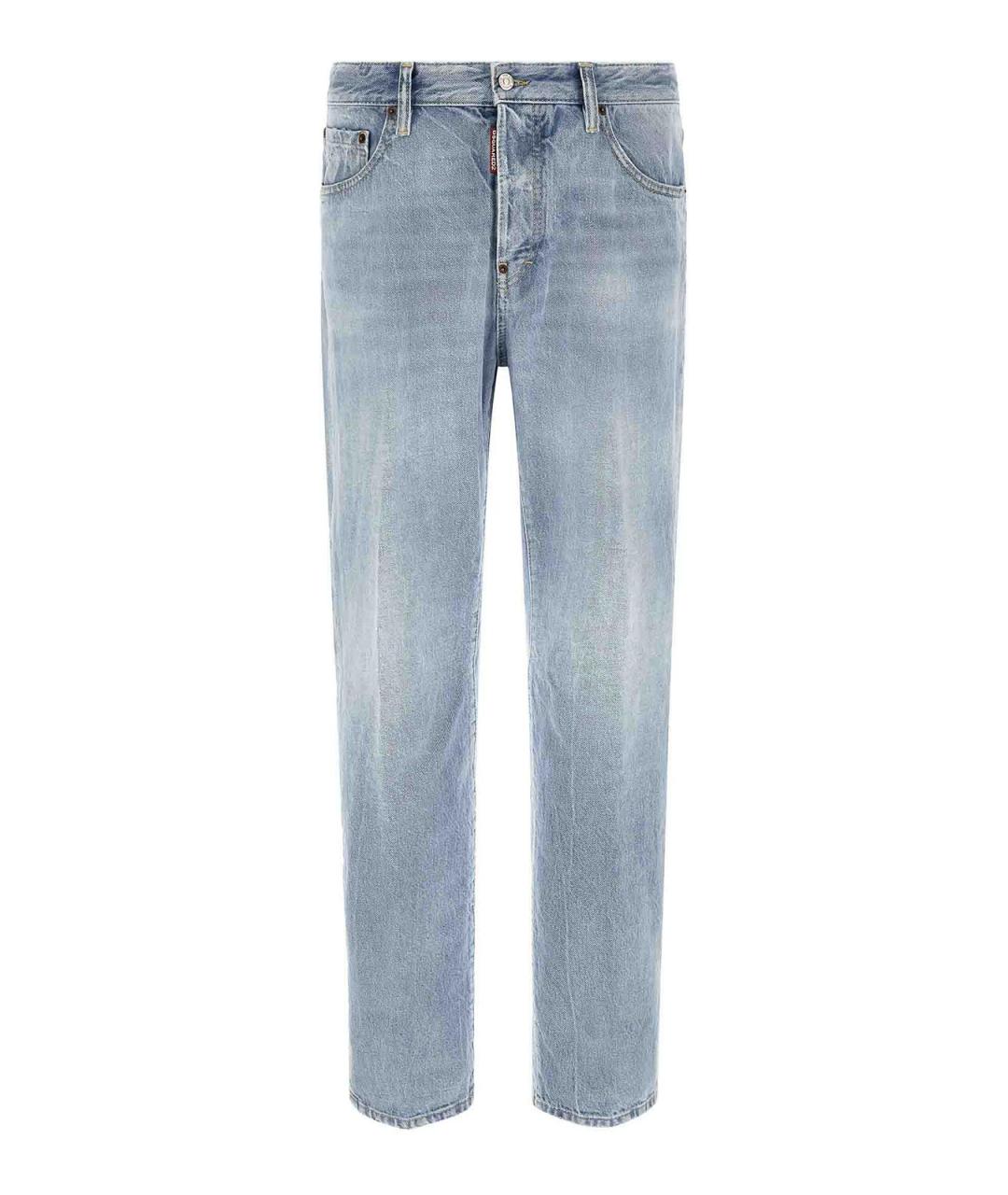 DSQUARED2 Синие прямые джинсы, фото 1