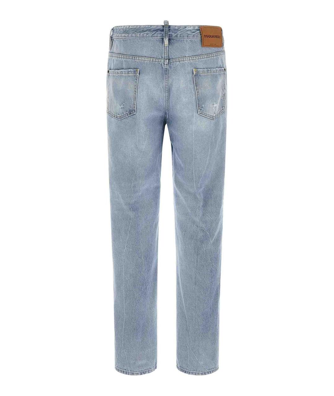 DSQUARED2 Синие прямые джинсы, фото 2