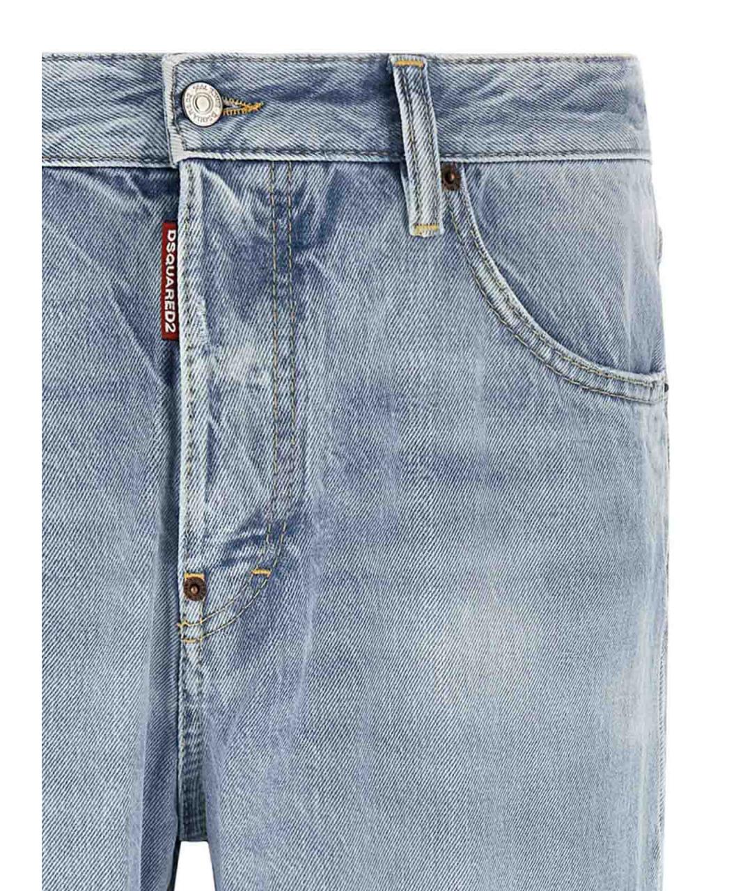 DSQUARED2 Синие прямые джинсы, фото 3