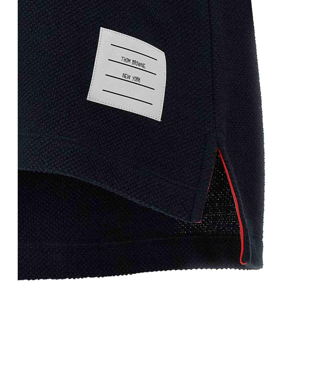 THOM BROWNE Синее хлопковое повседневное платье, фото 4