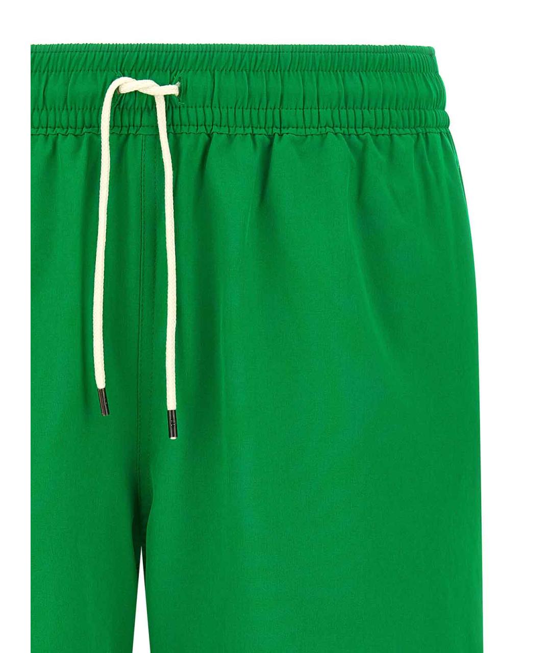 POLO RALPH LAUREN Зеленые полиэстеровые плавки, фото 3