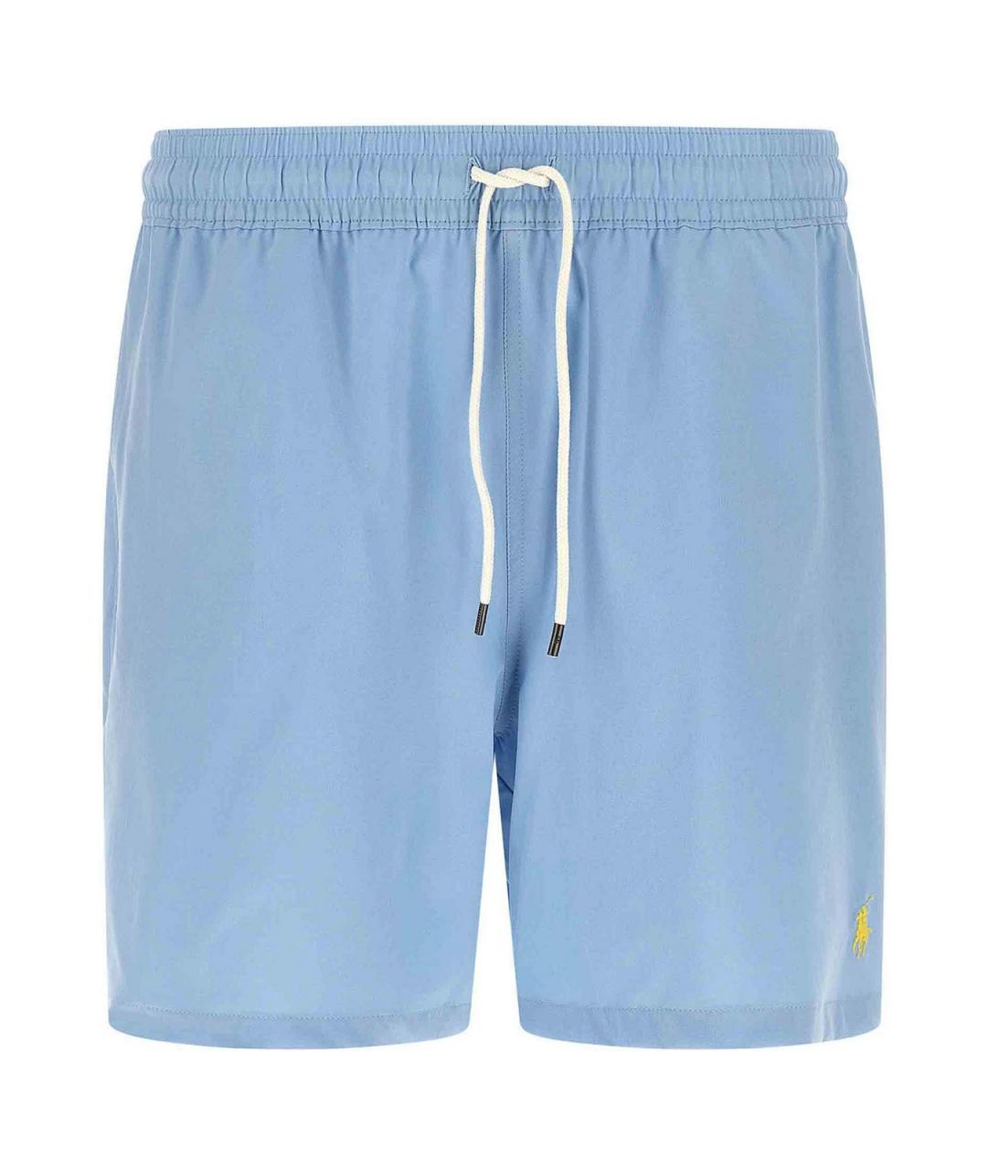 POLO RALPH LAUREN Синие полиэстеровые плавки, фото 1