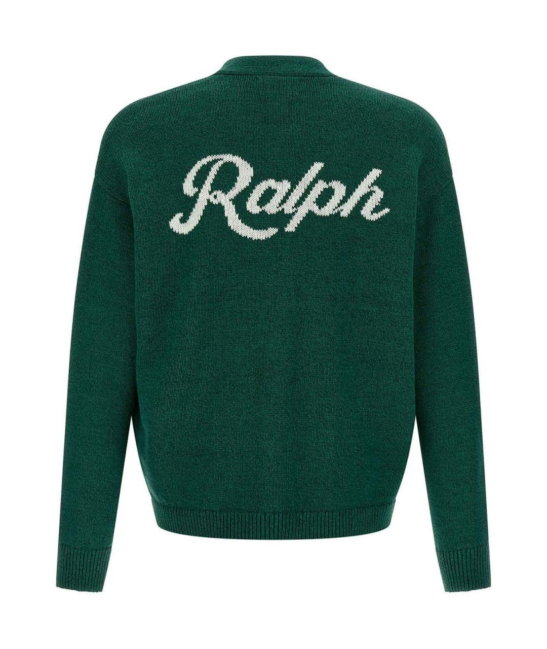 POLO RALPH LAUREN Зеленый хлопковый кардиган, фото 2