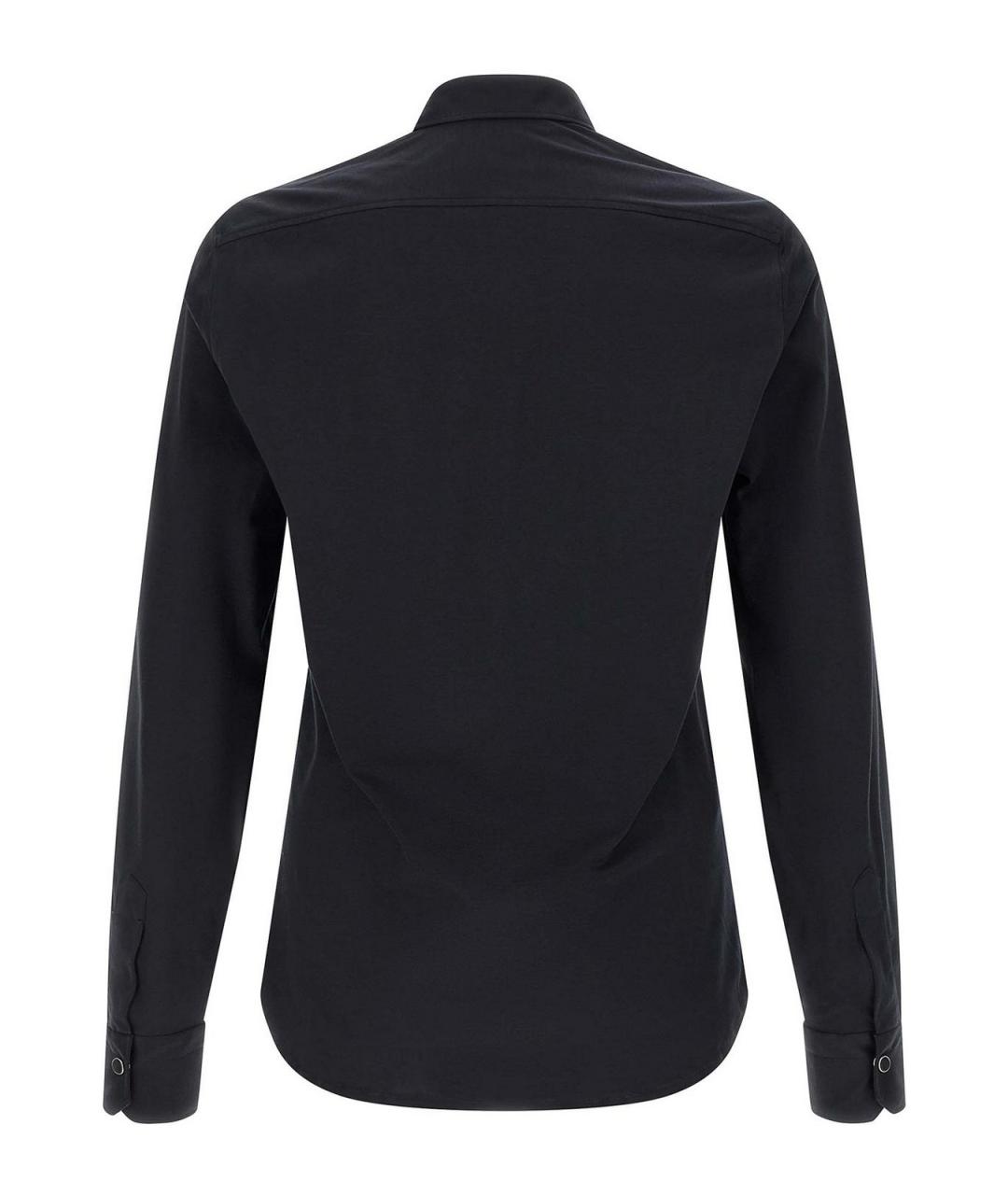 KITON Синяя хлопковая классическая рубашка, фото 2