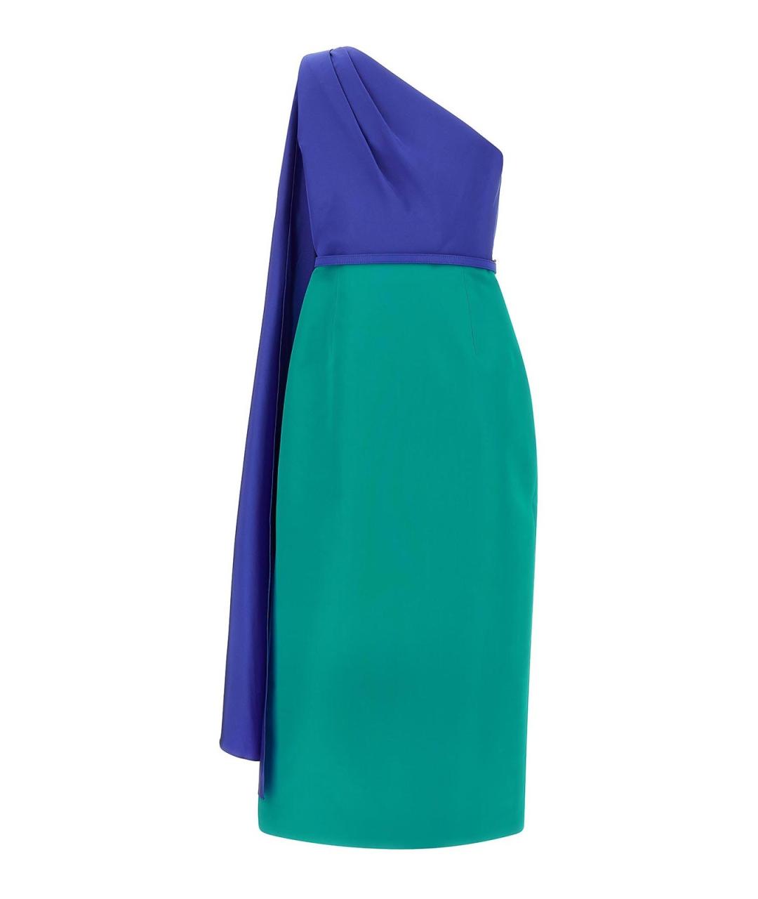 CAROLINA HERRERA Мульти шелковое коктейльное платье, фото 2